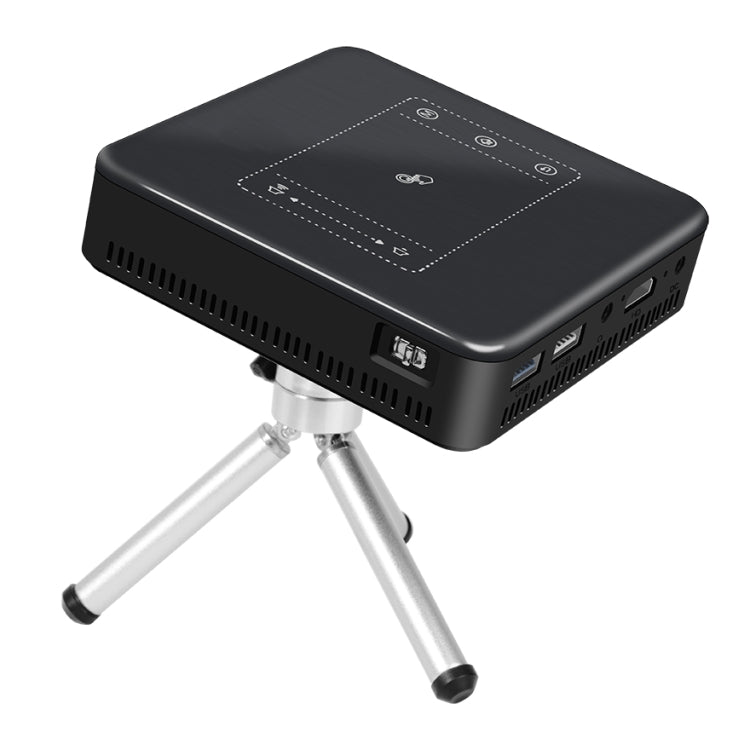 D13 Projetor Mini de Bolso Android 7.1.2 2+16G 854 x 480 4K DLP Smart LED WIFI para Cinema em Casa, Suporta USB / TF / HDMI