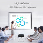 D13 Projetor Mini de Bolso Android 7.1.2 2+16G 854 x 480 4K DLP Smart LED WIFI para Cinema em Casa, Suporta USB / TF / HDMI