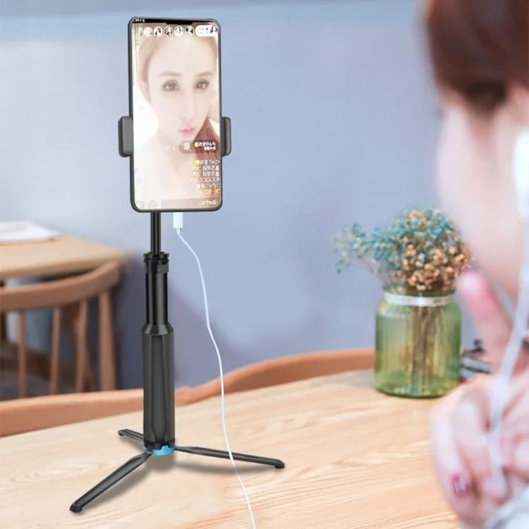 RUIGPRO Tripé Portátil de Mão Monopé Telescópico para Selfie para GoPro, Insta360, DJI e Outras Câmaras de Ação, Preto