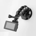 Montagem com Garra Flexível de Ventosa para GoPro, Insta360, DJI e Outras Câmaras de Ação, Garra Flexível