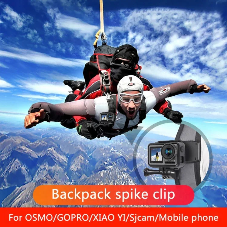 RUIGPRO Suporte de Clipe para Mochila com Rotação de 360 Graus e Parafuso para GoPro, Insta360, DJI e Outras Câmaras de Ação, Clipe com Rotação de 360 Graus