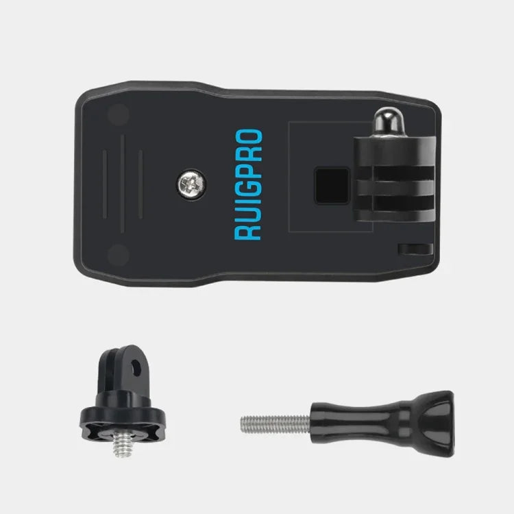 RUIGPRO Suporte de Clipe para Mochila com Rotação de 360 Graus e Parafuso para GoPro, Insta360, DJI e Outras Câmaras de Ação, Clipe com Rotação de 360 Graus