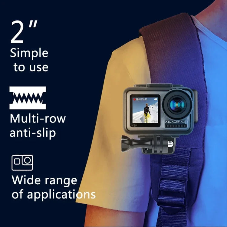 RUIGPRO Suporte de Clipe para Mochila com Rotação de 360 Graus e Parafuso para GoPro, Insta360, DJI e Outras Câmaras de Ação, Clipe com Rotação de 360 Graus