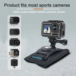RUIGPRO Suporte de Clipe para Mochila com Parafuso e Fecho de Contato para GoPro, Insta360, DJI e Outras Câmaras de Ação, Clipe com Fecho de Contato
