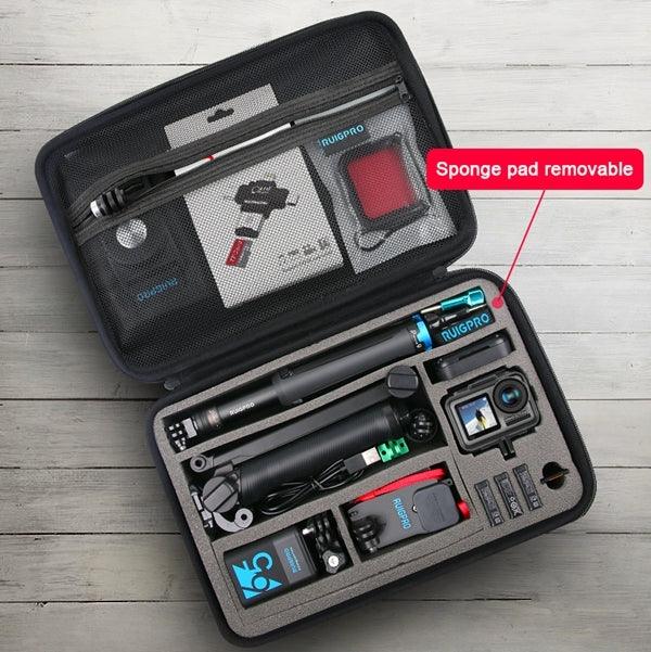 RUIGPRO Estojo Portátil à Prova de Choques e Água para DJI Osmo Action, Tamanho: 17.3cm x 12.3cm x 6.5cm, Pequeno