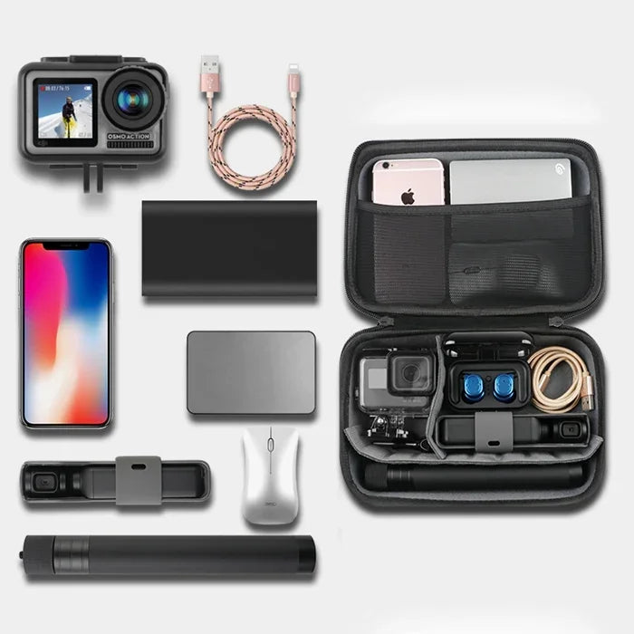 RUIGPRO Estojo Portátil à Prova de Choques e Água para DJI Osmo Action, Tamanho: 28cm x 19.7cm x 6.8cm, Médio