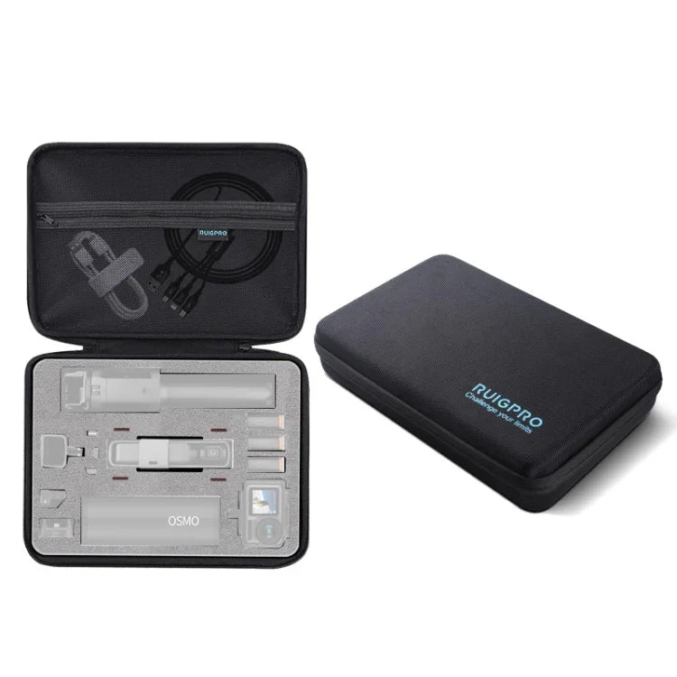 Mala de Armazenamento Impermeável RUIGPRO Oxford para Câmara Gimble DJI OSMO Pocket / OSMO Action, Tamanho: 30.2x20.8x7.2cm, RG52