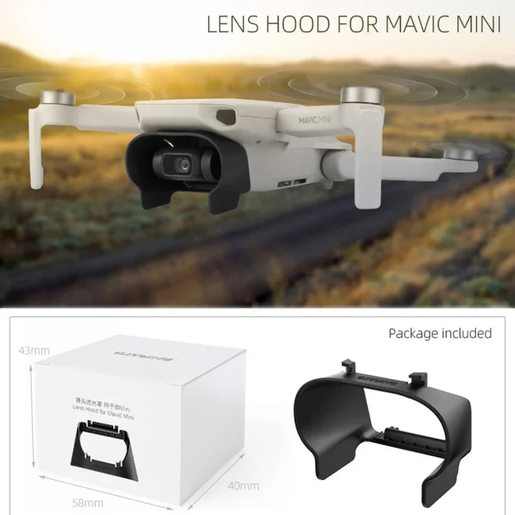 Parasol para Lente de Câmara Sunnylife MM-Q9264 Anti-reflexo para DJI Mavic mini / Mini 4K / DJI Mini 2 SE, Para DJI Mavic mini