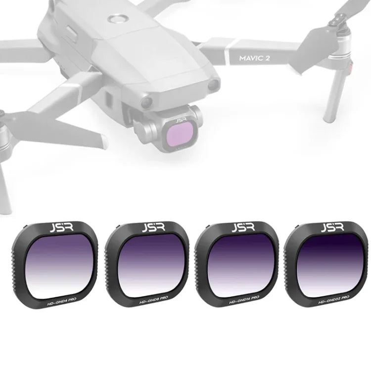 Filtro de Lente Gradiente 4 em 1 GND4+GND8+GND16+GND32 para DJI MAVIC 2 Pro, JSR Drone, GND4+GND8+GND16+GND32