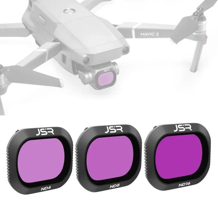 Filtro de Lente ND 3 em 1 ND4+ND8+ND16 para DJI MAVIC 2 Pro, JSR Drone, ND4+ND8+ND16