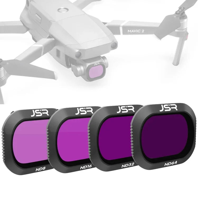 Filtro de Lente ND 4 em 1 ND8+ND16+ND32+ND64 para DJI MAVIC 2 Pro, JSR Drone, ND8+ND16+ND32+ND64