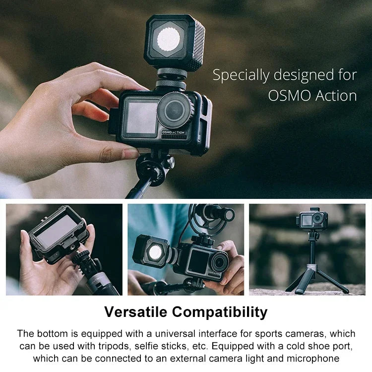 PGYTECH P-11B-010 Gaiola para Câmara Desportiva Acessório Vlog para DJI Osmo Action