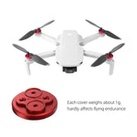 4 PCS Tampa de Proteção Metálica para Motor Sunnylife para DJI Mini 2