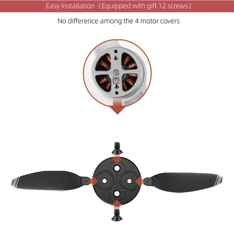 4 PCS Tampa de Proteção Metálica para Motor Sunnylife para DJI Mini 2