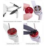 4 PCS Tampa de Proteção Metálica para Motor Sunnylife para DJI Mini 2
