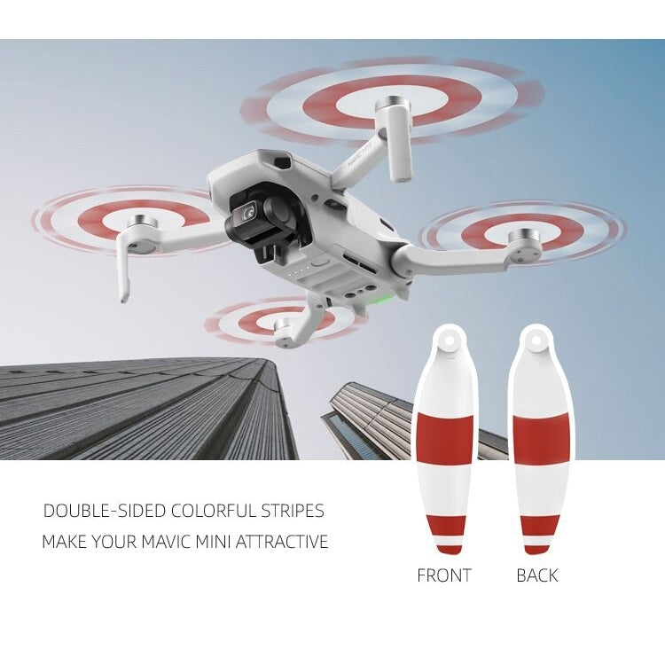 8 PCS/Conjunto Hélices de Asa de Libertação Rápida de Baixo Ruído Sunnylife 4726F para DJI Mini 2, Para DJI Mini 2 Prateado, Para DJI Mini 2 Dourado