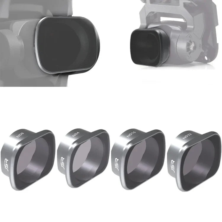 Filtro de Lente 4 em 1 JSR KS ND4+ND8+ND16+ND32 para DJI FPV, Moldura em Liga de Alumínio, 4 em 1 ND