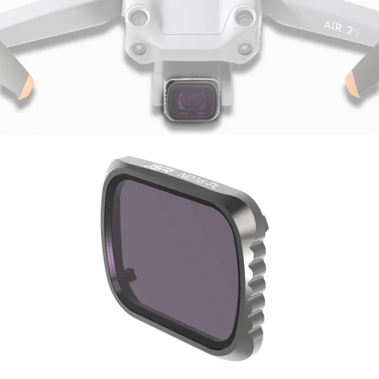 Filtro de Lente JSR KS ND16PL para DJI Air 2S, Estrutura de Alumínio, ND16PL