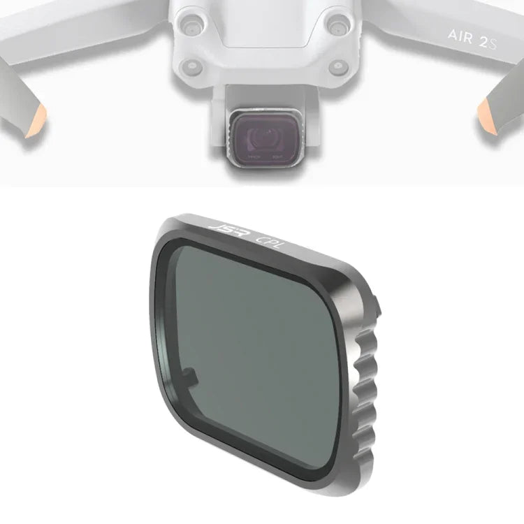 Filtro de Lente JSR KS CPL para DJI Air 2S, Estrutura de Alumínio, CPL