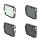 Filtro de Lente JSR KS 4 em 1 UV + CPL + ND16 + ND32 para DJI Air 2S, Estrutura de Alumínio, UV + CPL + ND16 + ND32