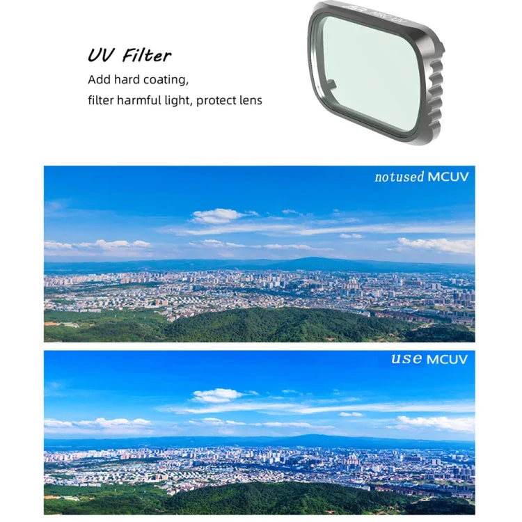 Filtro de Lente JSR KS 8 em 1 UV + CPL + ND8 + ND16 + ND32 + ND64 + STAR + NIGHT para DJI Air 2S, Estrutura de Alumínio, UV + CPL + ND8 + ND16 + ND32 + ND64 + STAR + NIGHT