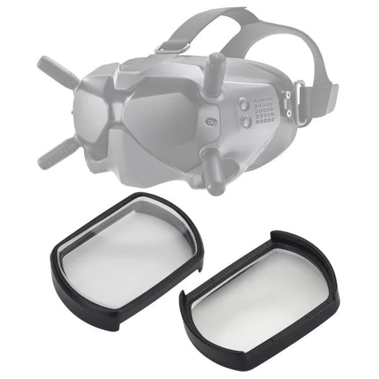 RCSTQ 2 Peças Lentes para Óculos de Miopia 350 Graus Correção Visual Lentes Asféricas para DJI FPV Goggles V2, 350 Graus