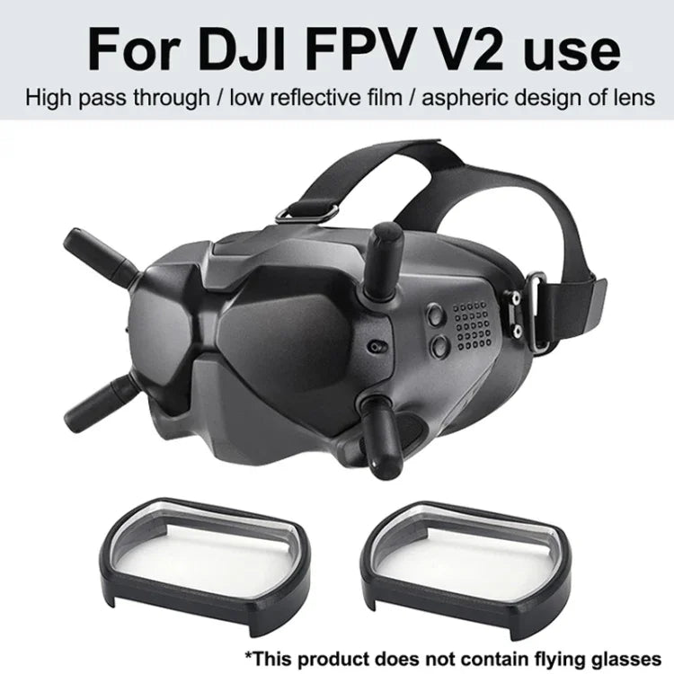 RCSTQ 2 Peças Lentes para Óculos de Miopia 350 Graus Correção Visual Lentes Asféricas para DJI FPV Goggles V2, 350 Graus