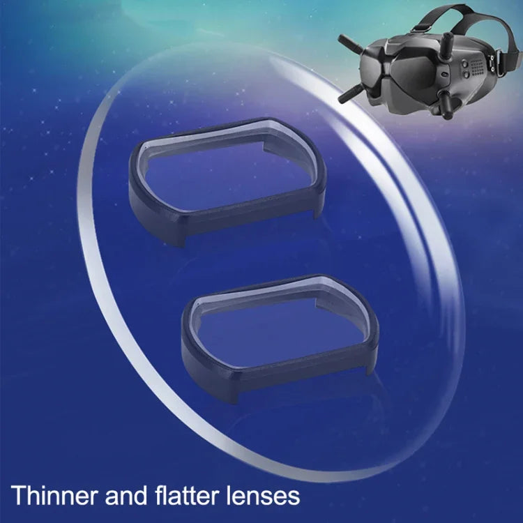 RCSTQ 2 Peças Lentes para Óculos de Miopia 350 Graus Correção Visual Lentes Asféricas para DJI FPV Goggles V2, 350 Graus