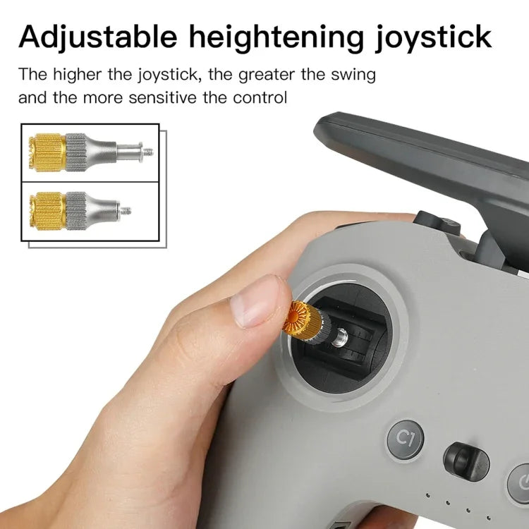 Joystick Retrátil Bicolor para Polegar RCSTQ para Comando Remoto do Drone DJI FPV Combo, Para DJI FPV Bicolor