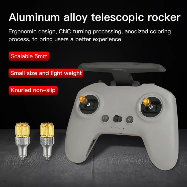 Joystick Retrátil Bicolor para Polegar RCSTQ para Comando Remoto do Drone DJI FPV Combo, Para DJI FPV Bicolor