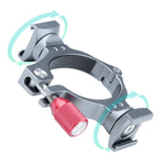 Suporte de extensão para estabilizador com adaptador de anel e base dupla cold shoe para DJI OM4 / Osmo Mobile 3, Suporte para DJI OM4