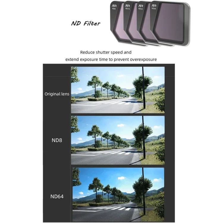 Filtro de lente ND1000 JSR para drone DJI Mavic 3, ND1000