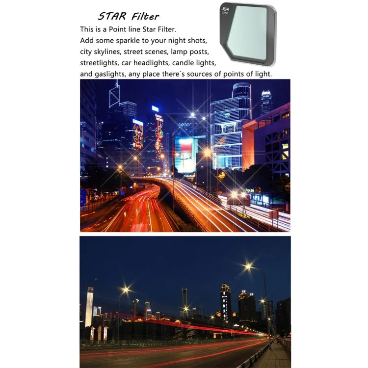 Filtro de Lente JSR Drone 8 em 1 MCUV+CPL+ND16+32+64+1000+STAR+NIGHT para DJI Mavic 3, MCUV+CPL+ND16+32+64+1000+STAR+NIGHT