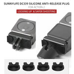 Sunnylife DC339 4 Unidades de Tampão Anti-queda em Silicone para DJI Action 2