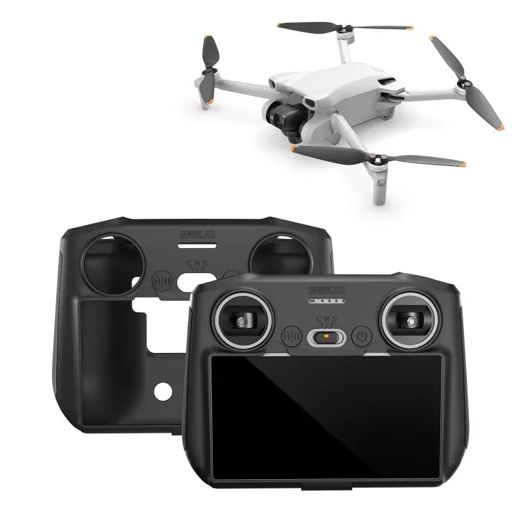 Capa de Silicone STARTRC Anti-impacto e Anti-riscos para Comando Remoto DJI Mini 3 Pro, Para Comando Remoto DJI Mini 3 Pro (Cinza), Para Comando Remoto DJI Mini 3 Pro (Preto)