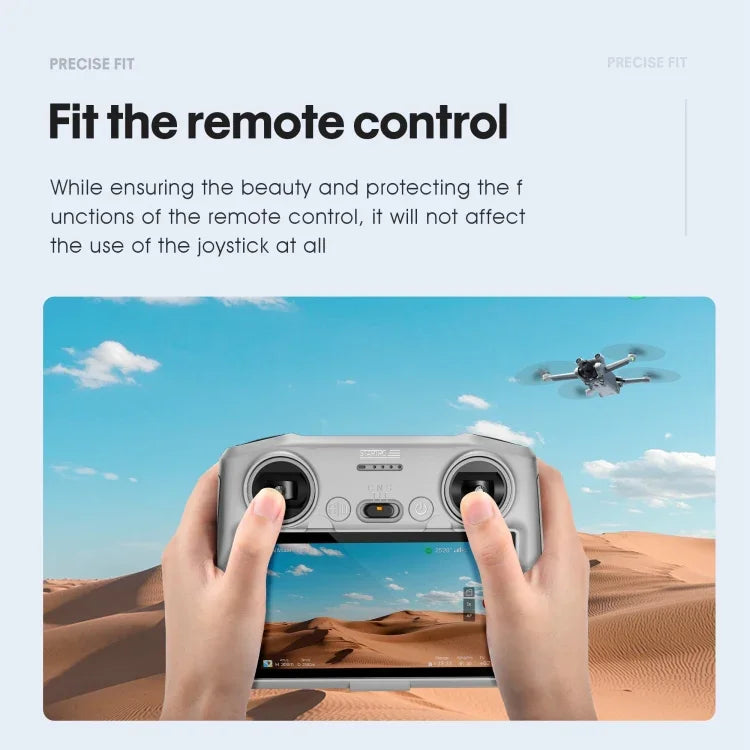 Capa de Silicone STARTRC Anti-impacto e Anti-riscos para Comando Remoto DJI Mini 3 Pro, Para Comando Remoto DJI Mini 3 Pro (Cinza), Para Comando Remoto DJI Mini 3 Pro (Preto)