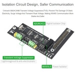 Placa de Expansão Waveshare RS485 CAN para Jetson Nano, Isolamento Digital, Circuito de Proteção Incorporado