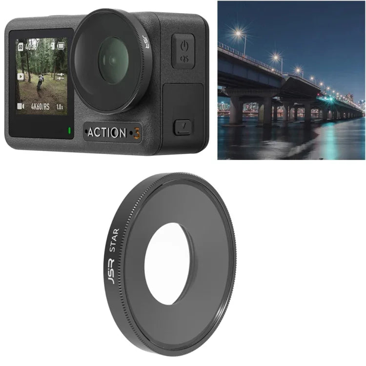 Filtro de Lente Starlight JSR para DJI Osmo Action 3, Starlight