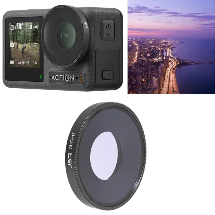 Filtro de Lente NIGHT JSR para DJI Osmo Action 3, NIGHT