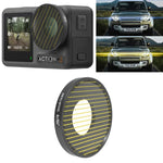 Filtro de Lente Streak Drawing JSR para DJI Osmo Action 3, Streak Dourado, Streak Azul