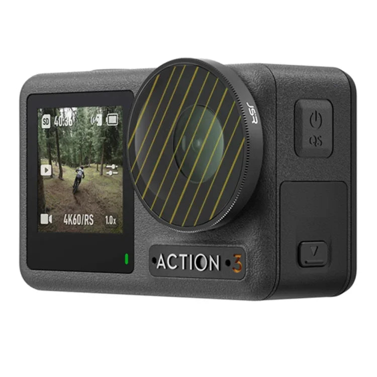 Filtro de Lente Streak Drawing JSR para DJI Osmo Action 3, Streak Dourado, Streak Azul
