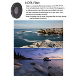 Filtro de Lente JSR 4 em 1 ND8PL / ND16PL / ND32PL / ND64 PL para DJI Osmo Action 3, 4 em 1 NDPL