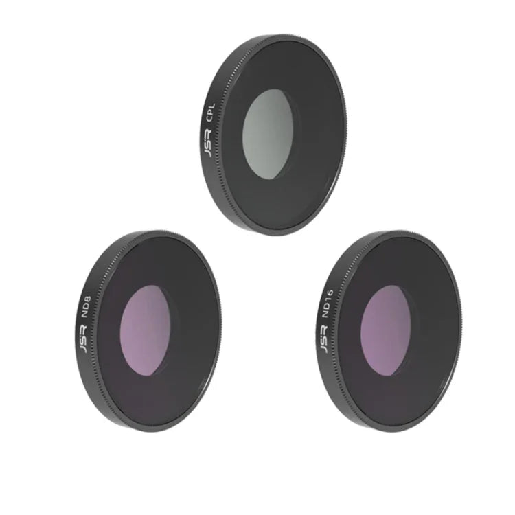 Filtro de Lente JSR 3 em 1 CPL ND8 ND16 para DJI Osmo Action 3, 3 em 1