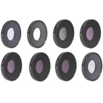 Filtro de Lente JSR 8 em 1 Streak Azul CPL ND8 ND16 ND32 ND64 STAR NIGHT para DJI Osmo Action 3, 8 em 1