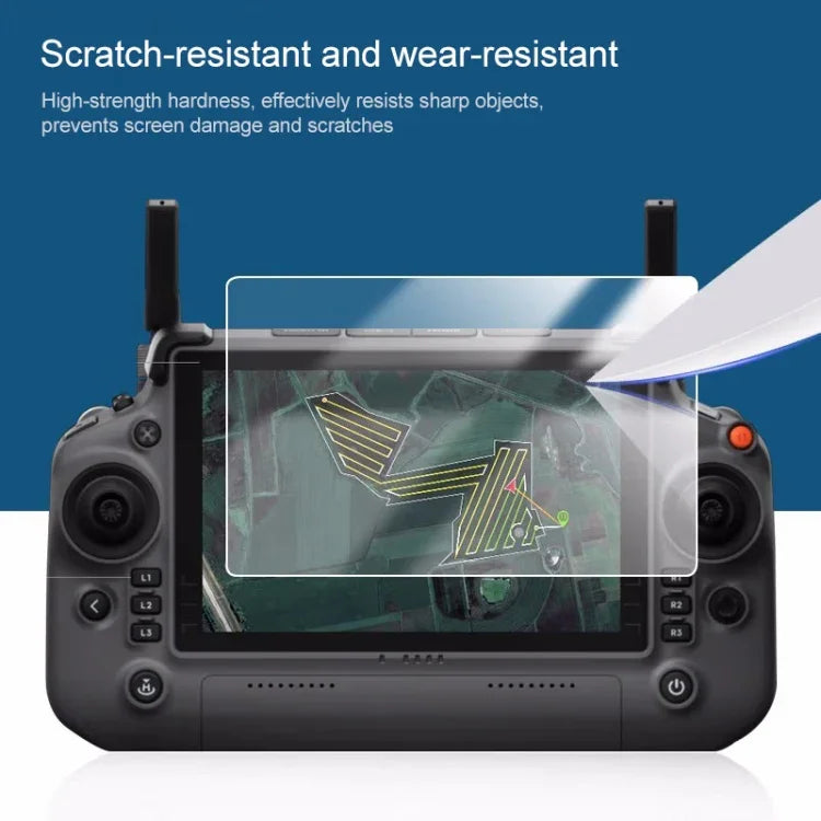 Película de Vidro Temperado à Prova de Explosão para Comando Remoto DJI T40, Película para Ecrã de Drone RC, Para Comando Remoto DJI T40