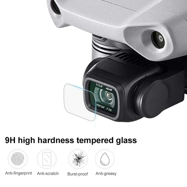 Película de Vidro Temperado à Prova de Explosão para Lente de Drone DJI Mavic Air 2, Para DJI Mavic Air 2