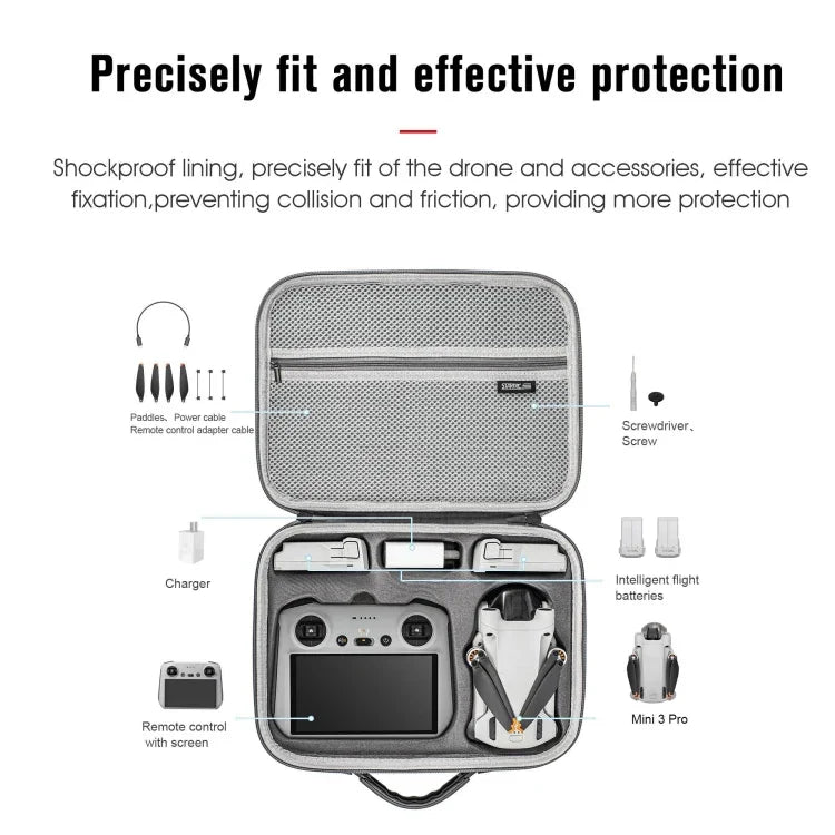 Bolsa de Ombro Impermeável STARTRC para DJI Mini 3 Pro / RC com Ecrã, Para DJI Mini 3 Pro / RC com Ecrã