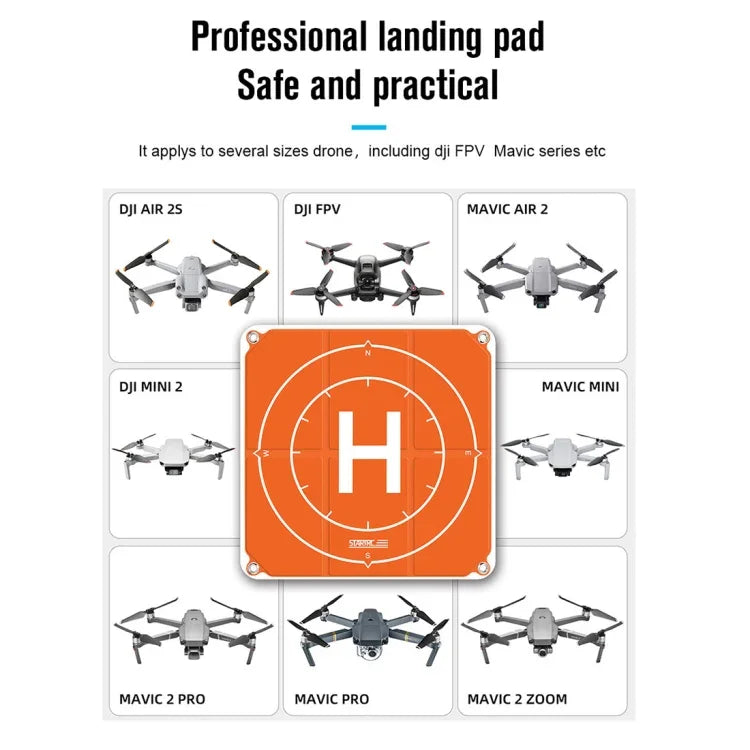 Tapete de Estacionamento Dobrável e Portátil STARTRC de 65cm para DJI FPV / Mini 2 / Mavic Air 2 / Air 2S, 65cm