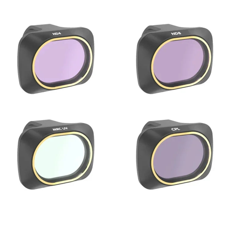 Filtro de Lente 4 em 1 UV + CPL + ND4 + ND8 para Drone JSR DJI MAVIC mini, UV + CPL + ND4 + ND8