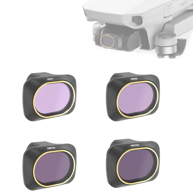 Filtro de Densidade Neutra 4 em 1 ND4 + ND8 + ND16 + ND32 para Drone JSR DJI MAVIC mini, ND4 + ND8 + ND16 + ND32